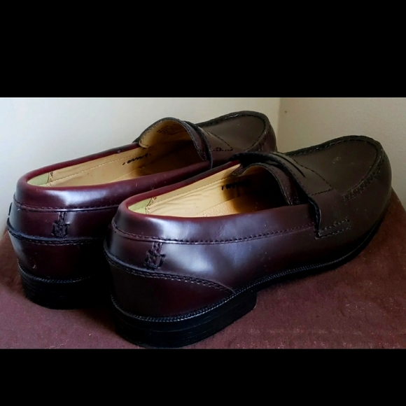 Chaps Men's Penny Loafers 96-8328 Size: 10M Burgundy 04-104362 - Picture 2 of 9